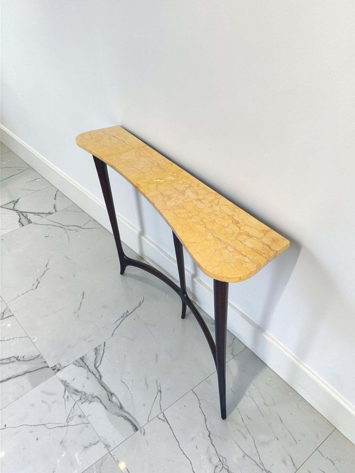 photo for sale Italian Mid Century Console Table Designed By Ezio Minotti In 1950s.