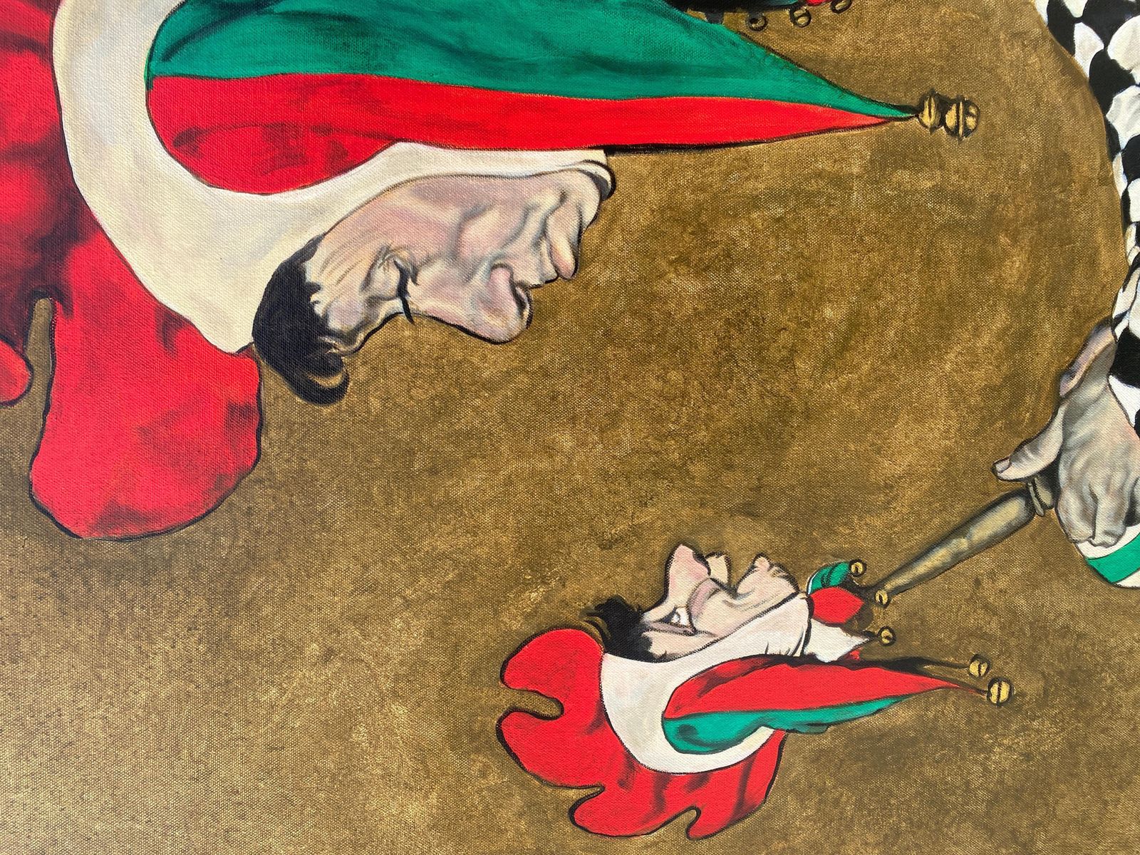 Sandra Melinsandra Melin The Jester Based On Norman Rockwell Acrylic On Canvas2023 photo 1043.0
