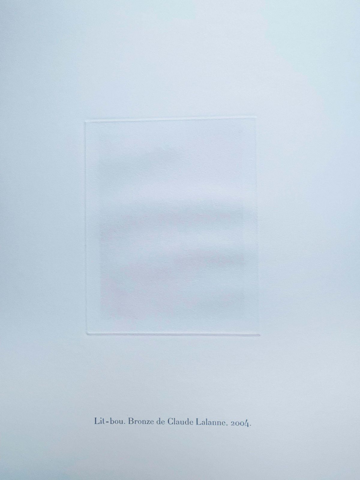 Art Claude Lalanneclaude Lalanne , Lit Bou, Heliogravure Print On Paper2004 photo