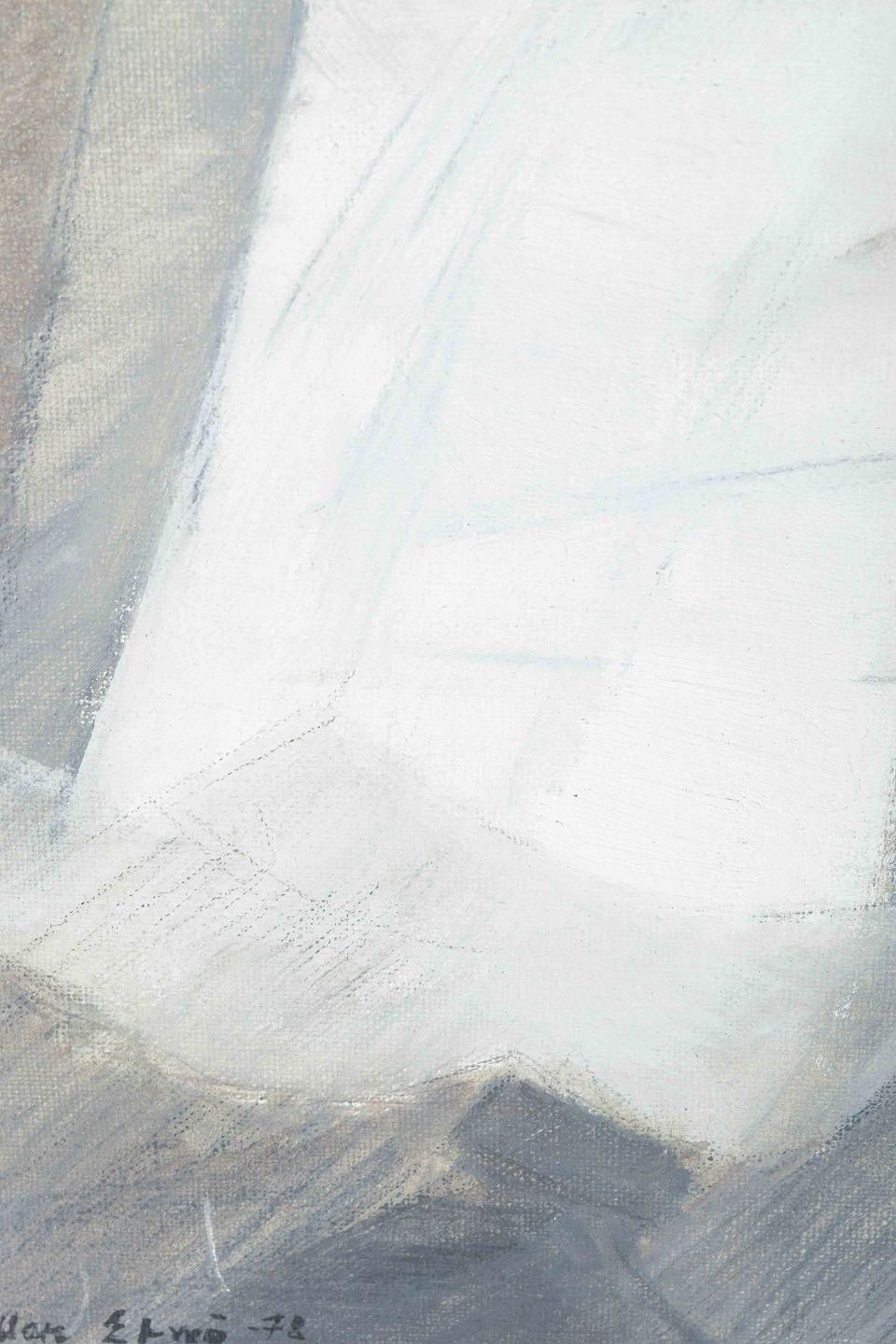 Allan Erwö, Swedish Artist. “Väggens Former II”. Oil On Canvas. 1978 photo for sale