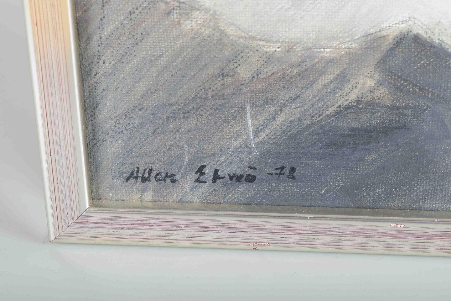 Allan Erwö, Swedish Artist. “Väggens Former II”. Oil On Canvas. 1978 photo Art