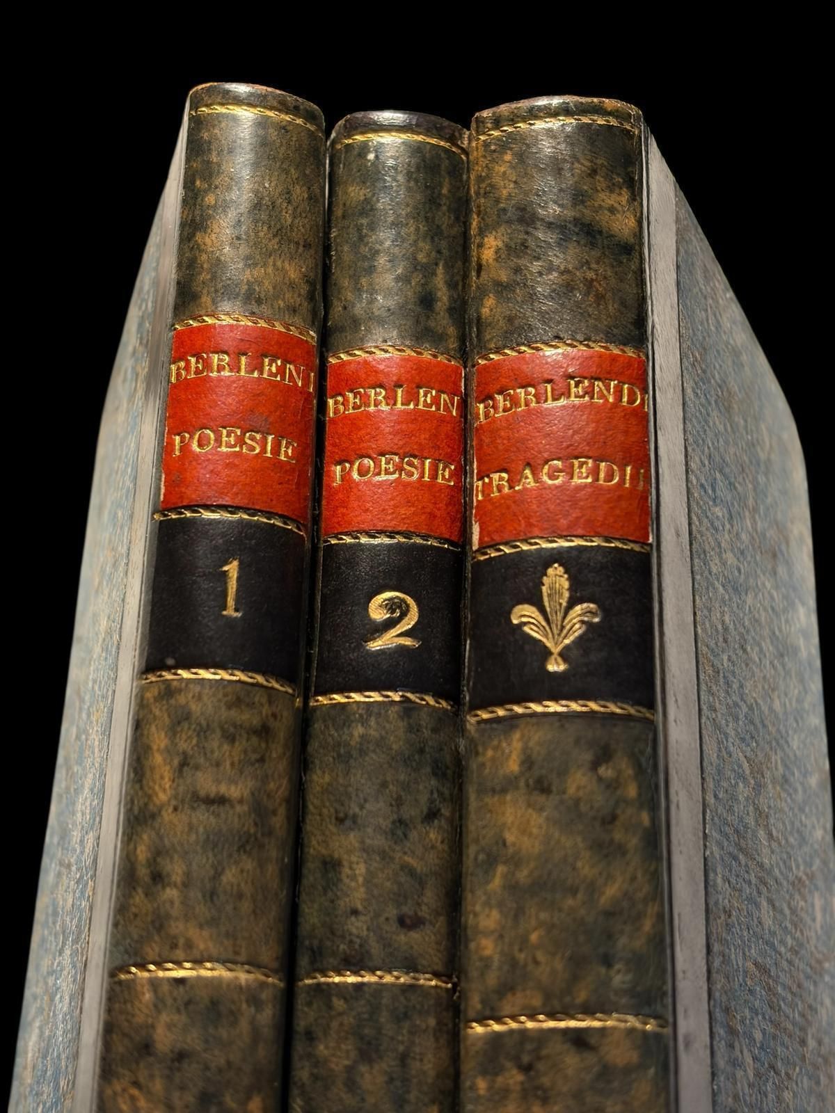 Of The Poems Of Angiolo Berlendis   Complete In Three Volumes Turin, 1764 photo 992.0