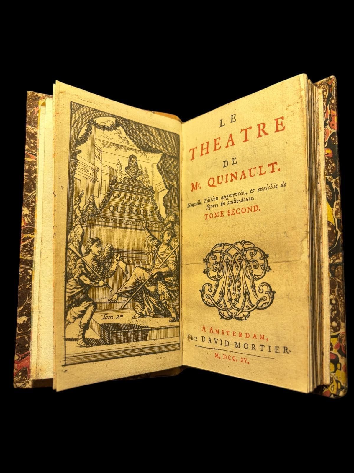 Quinault   Le Théâtre De M. Quinault   Tome Second   Amsterdam, 1715   Illustrat photo 639.0