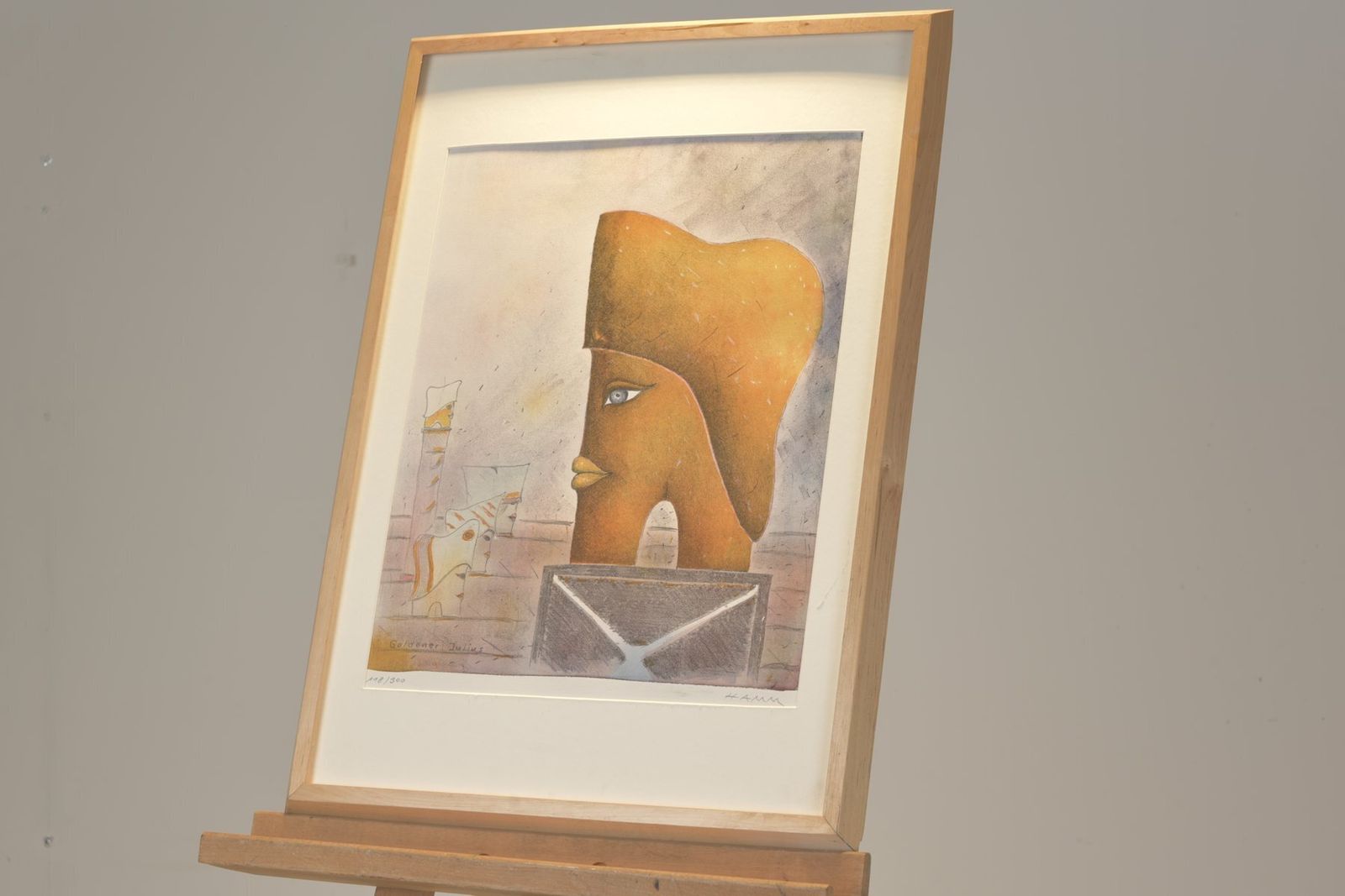 Goldener Julius, Lithograph, Falko Hamm photo furniture
