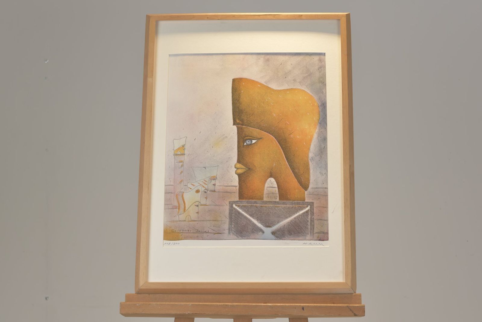 Goldener Julius, Lithograph, Falko Hamm photo for sale