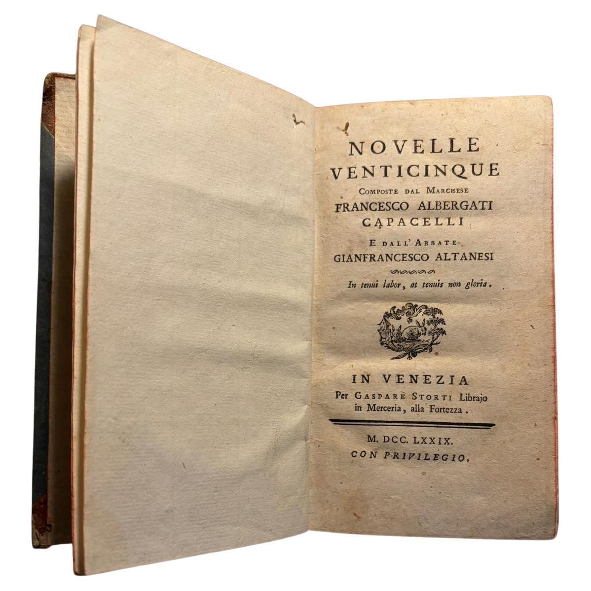 Francesco Albergati Capecelatro   Novelle Veneziane, Venice 1779