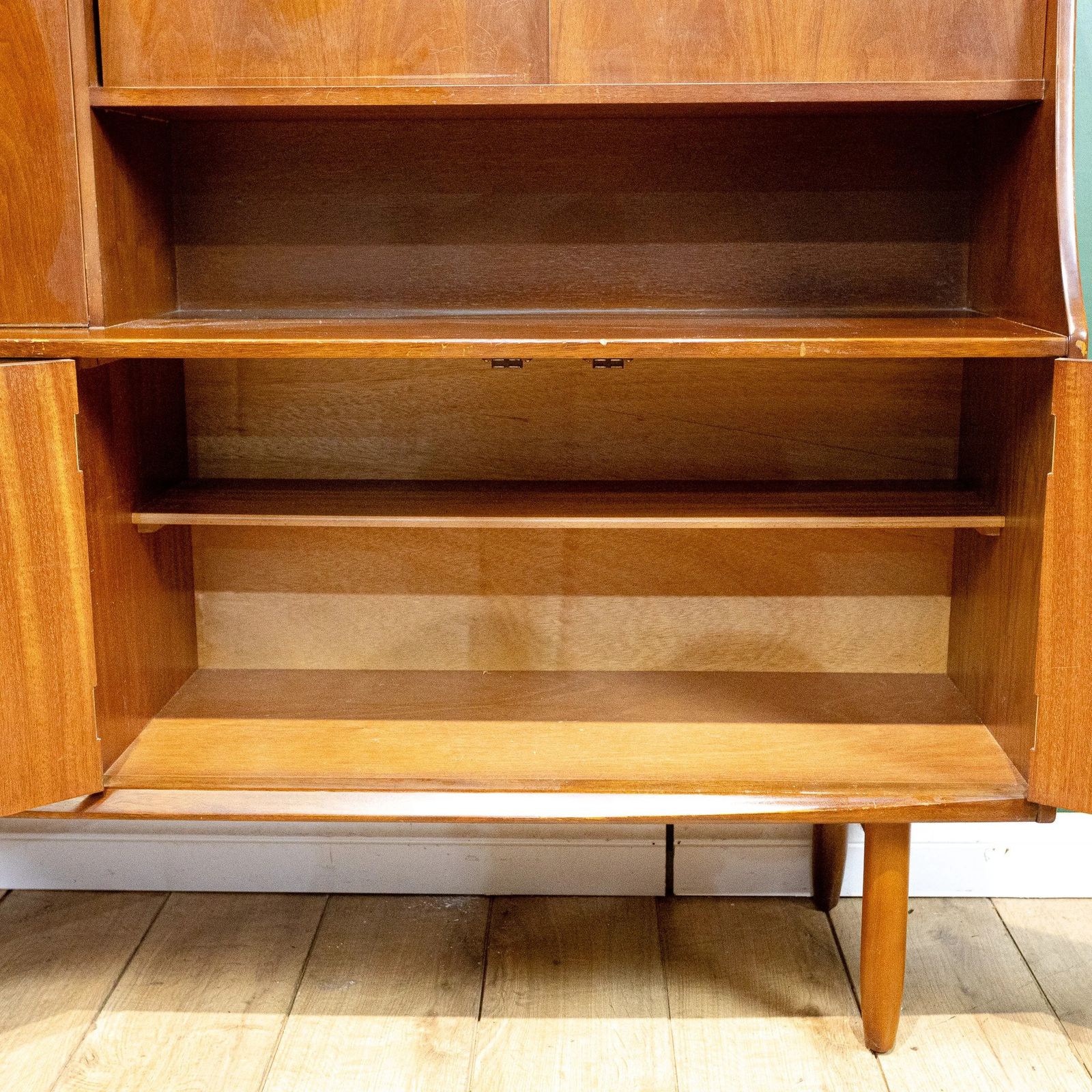 Jentique Teak Mid Century Highboard Cocktail Cabinet photo vintage