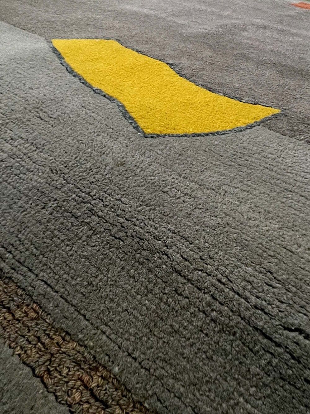 Tisca Modernist Hand Tufted Wool Rug France 1980s photo furniture