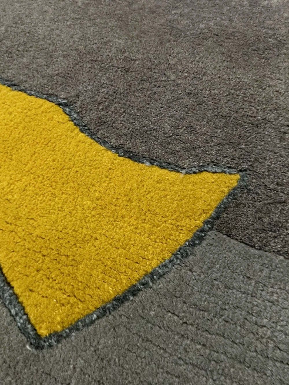 Tisca Modernist Hand Tufted Wool Rug France 1980s photo Textiles