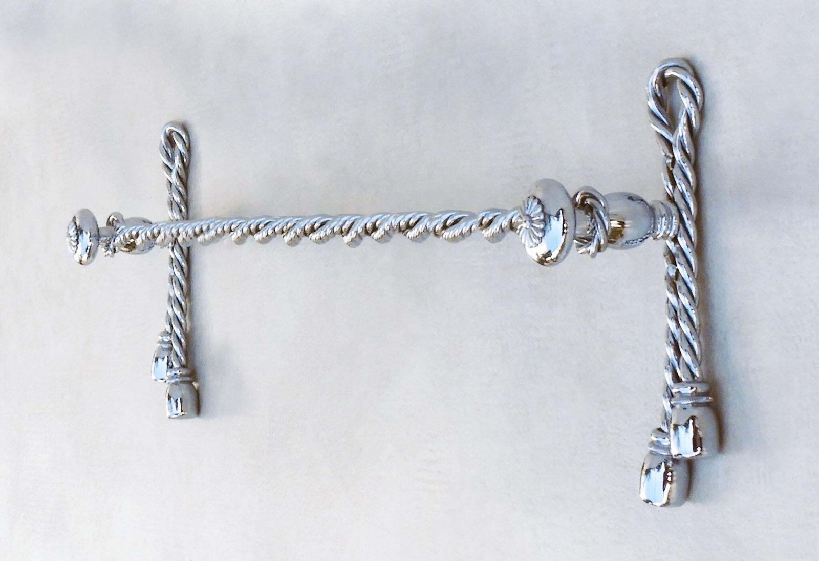 Rope And Tassel Towel Bar Maison Baguès C1970s France photo furniture