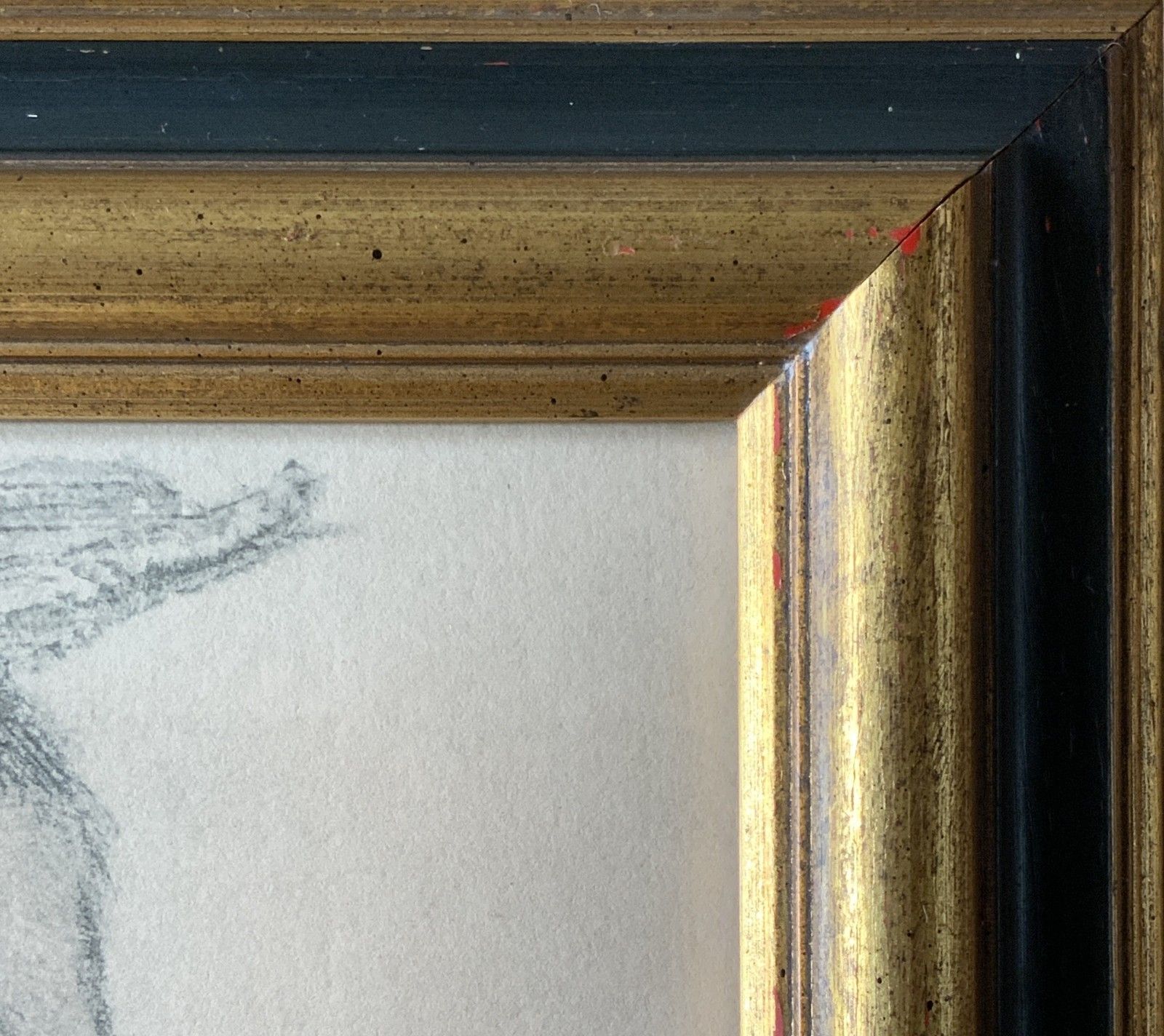 Original Portrait Drawing Of 16th Century Lord Vaux, After Hans Holbein photo vintage