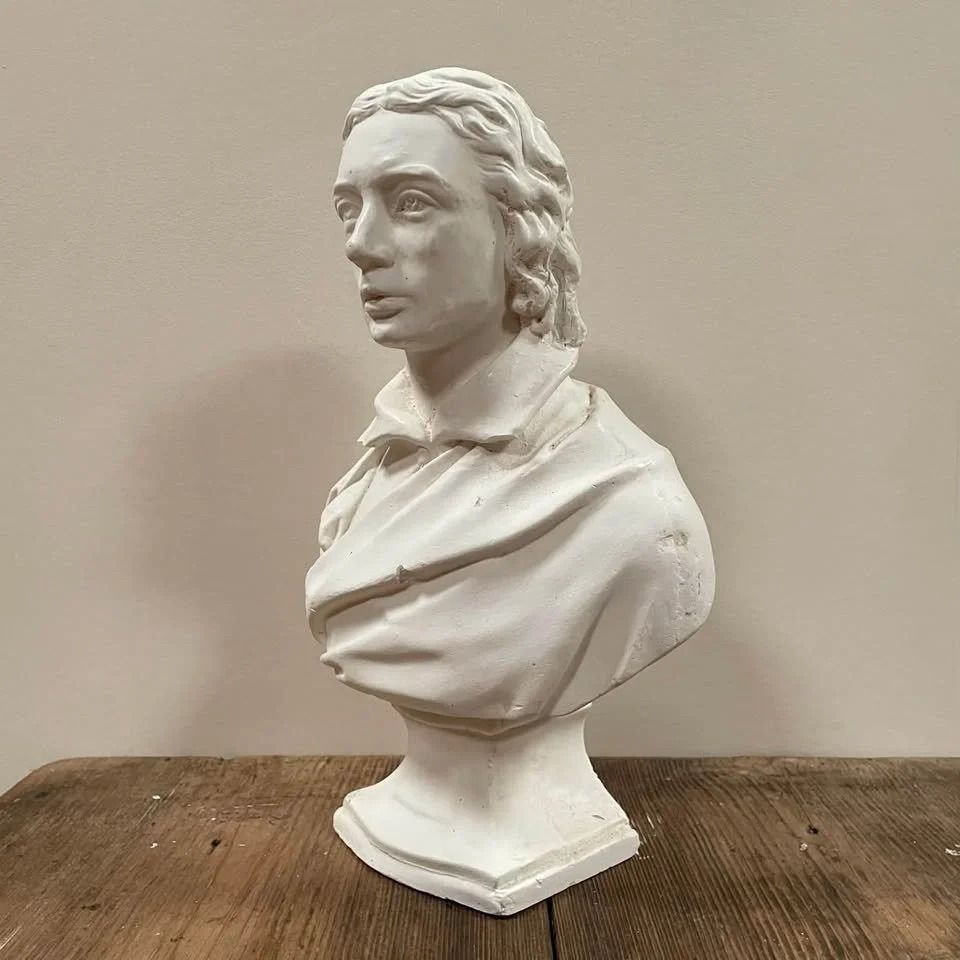Plaster Portrait Bust Of Gentleman photo furniture