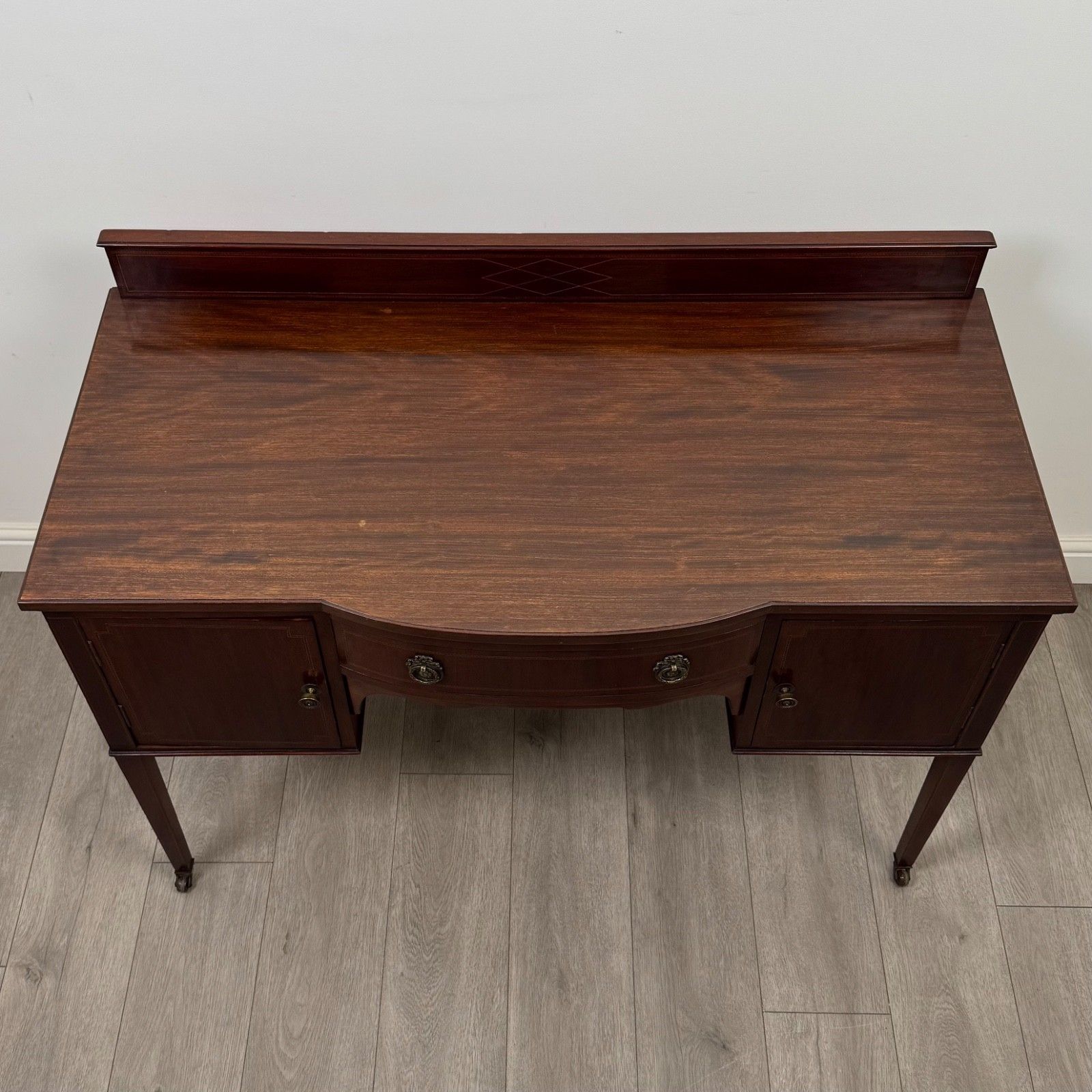 photo for sale Antique 20th Century Edwardian Writing Table In Mahogany ( Af 5227 )