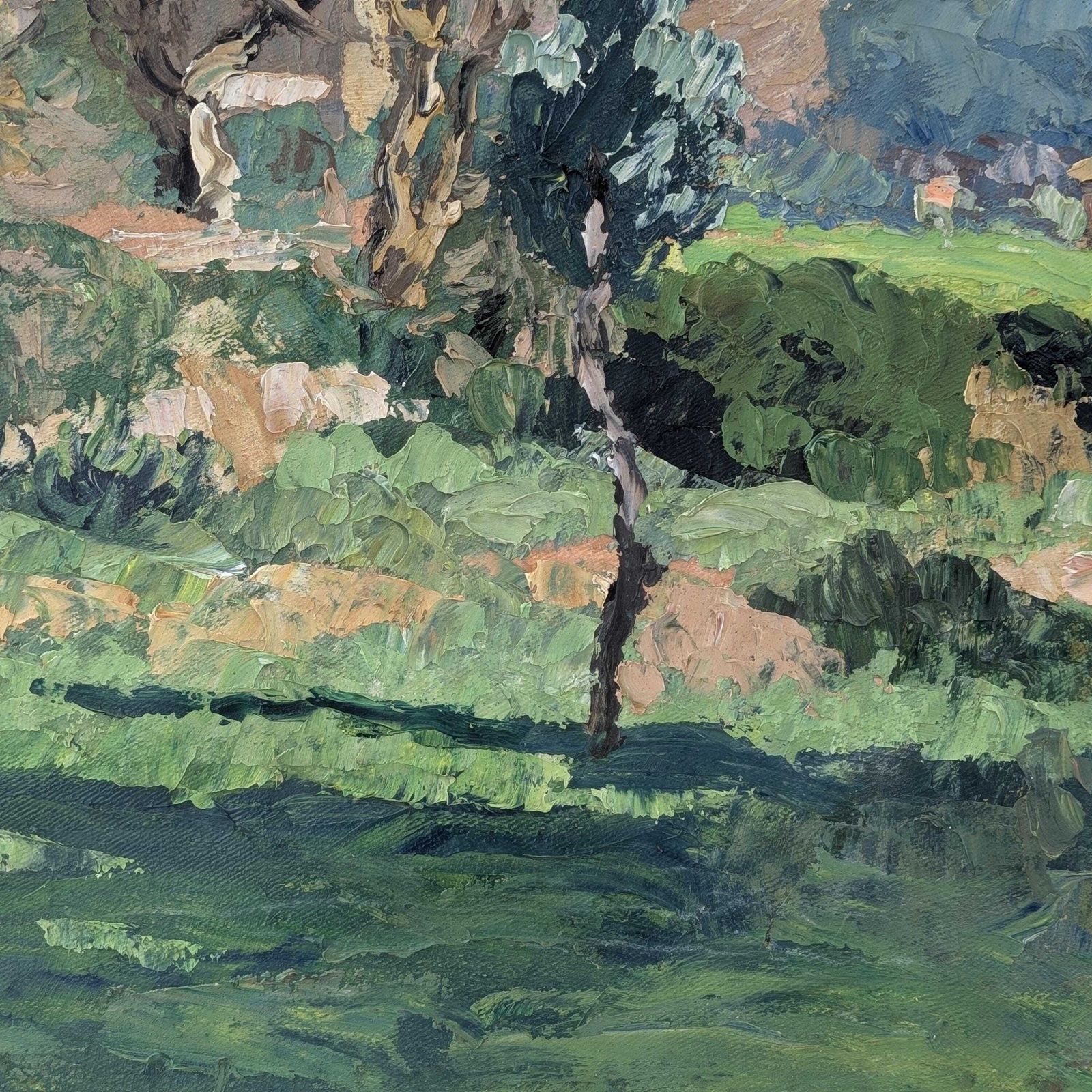 French Post Impressionist Provence Landscape Jehan Berjonneau Oil Painting photo 318.0