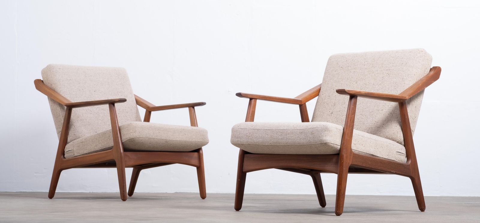 Teak Lounge Chairs By H. Brockmann Petersen For Randers Møbelfabrik, 1960s photo for sale