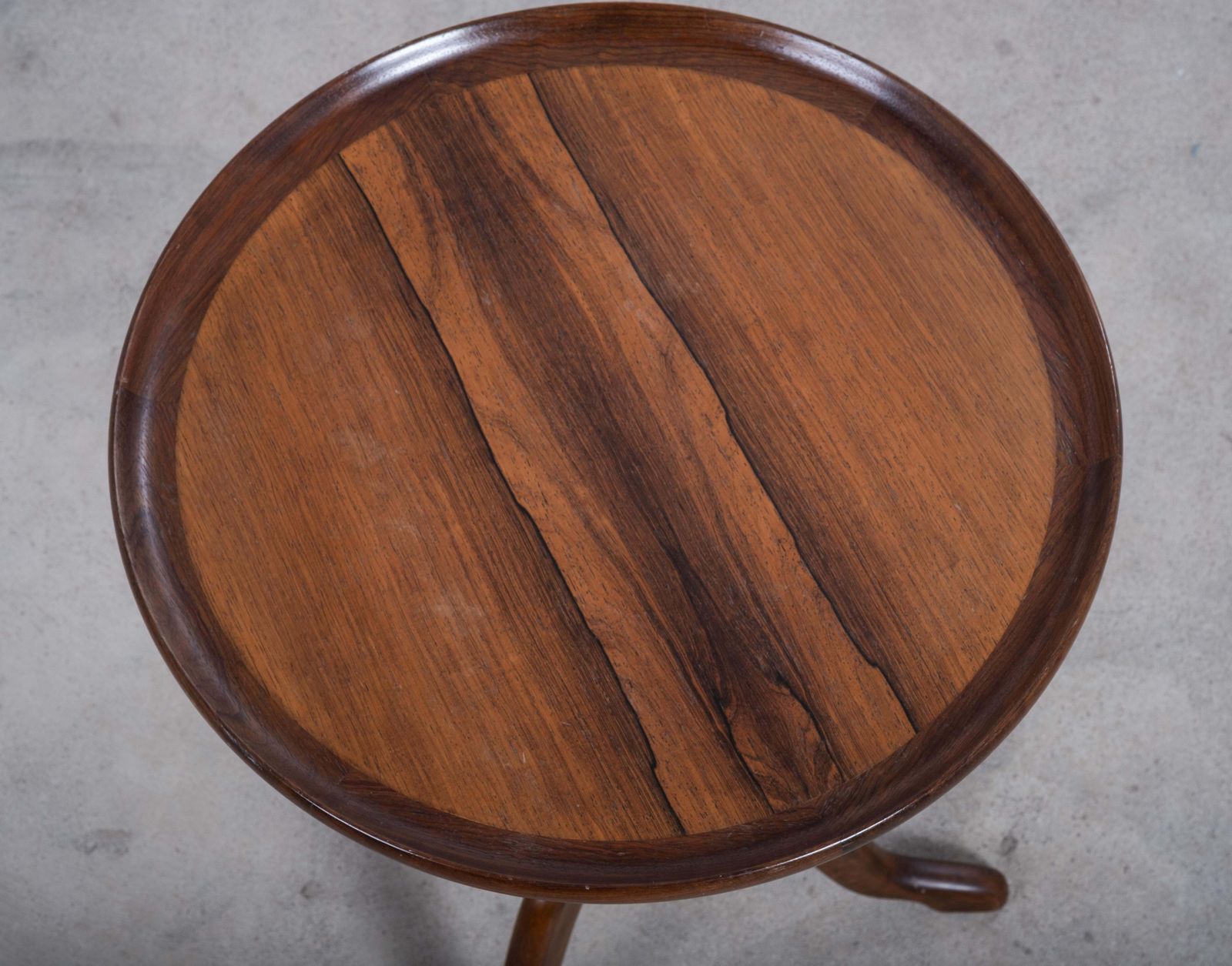 Furniture Pair Of Anton Kildeberg Mid Century Rosewood Side Tables, 1960s photo