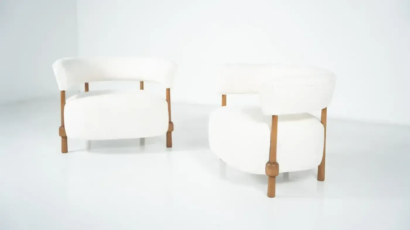 Pair Of Contemporary Italian Armchairs, Italy photo buy