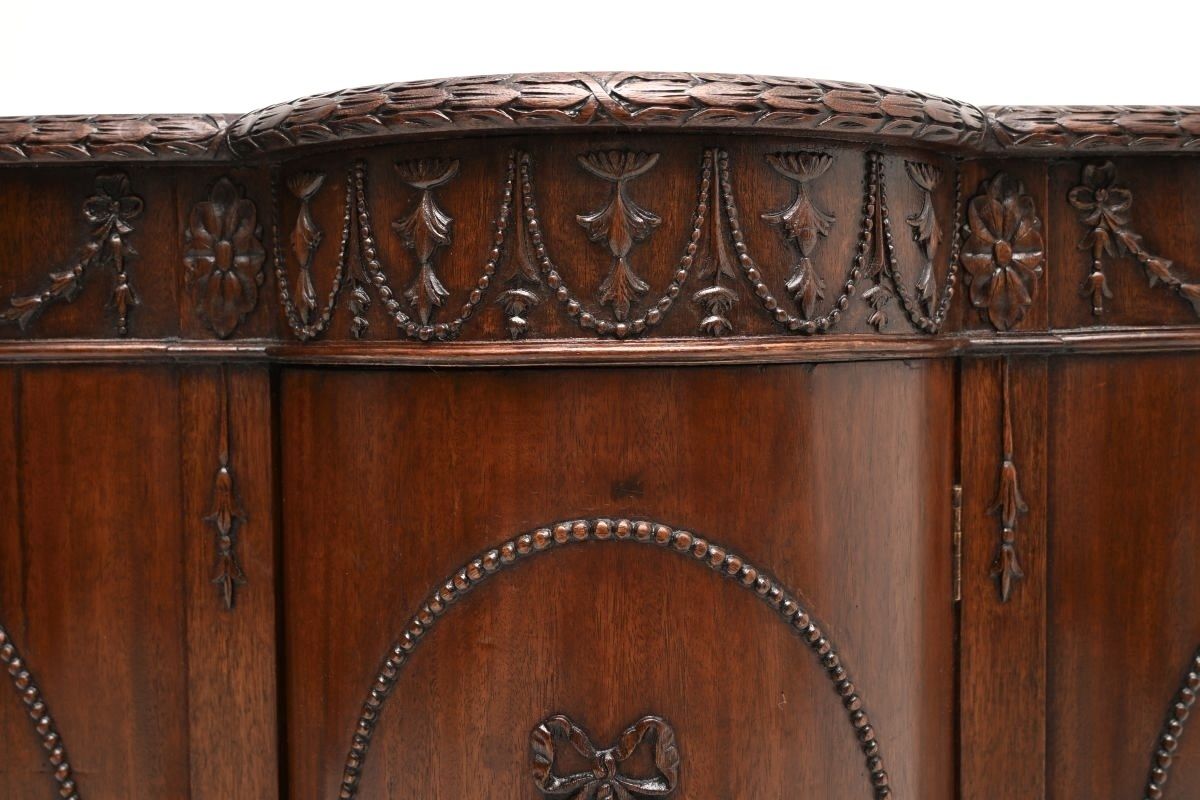Antique Georgian Adam Style Mahogany Cabinet photo vinterior