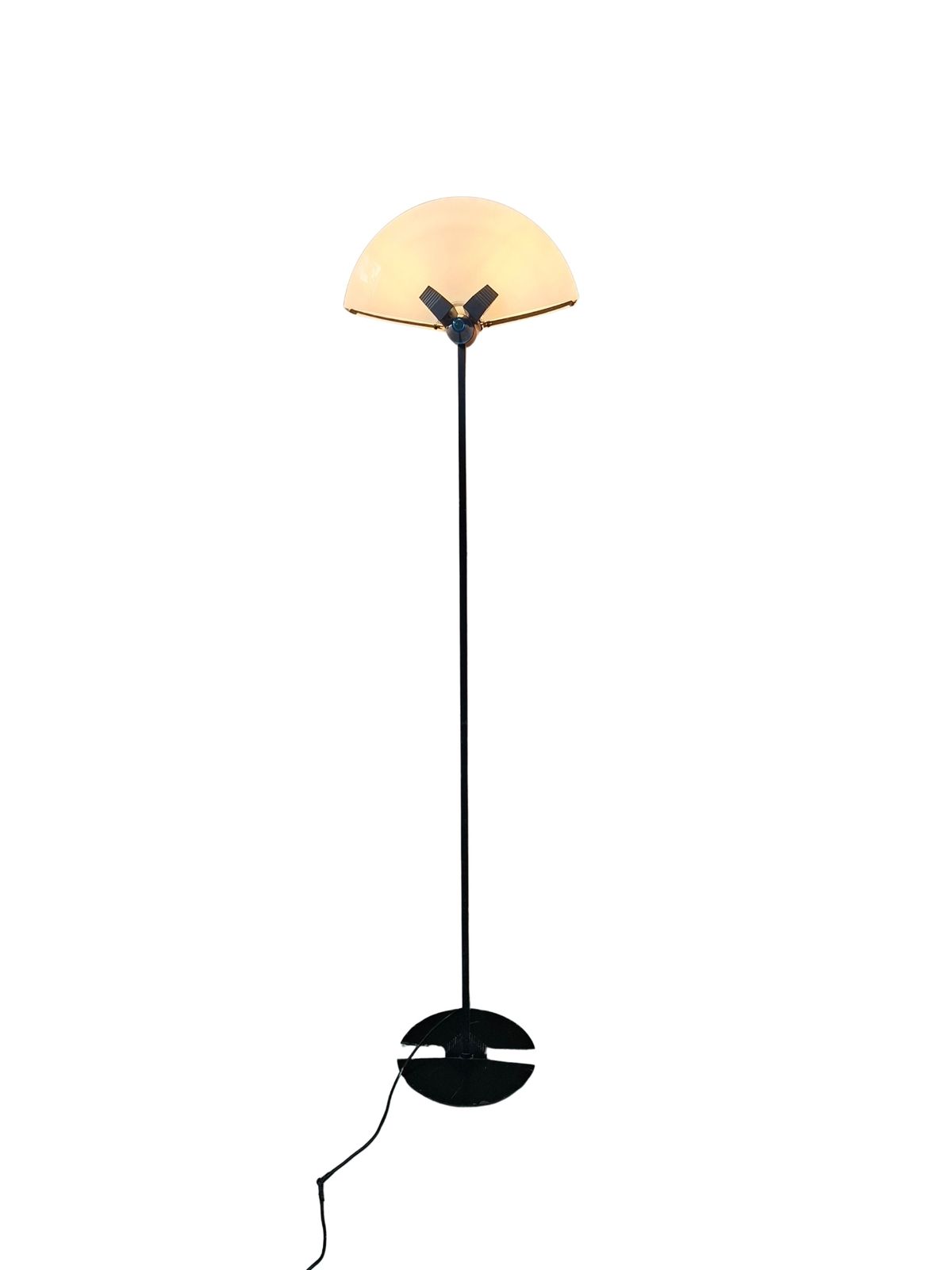 Lampada Da Terra Anni 70 In Ferro E Vetro Di Murano Design Industriale photo buy