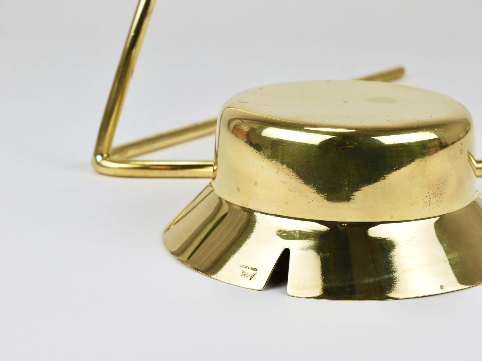 Rare Carl Auböck Brass Standing Floor Ashtray, Smoking Stand, Austria, 1950s photo 2826.0