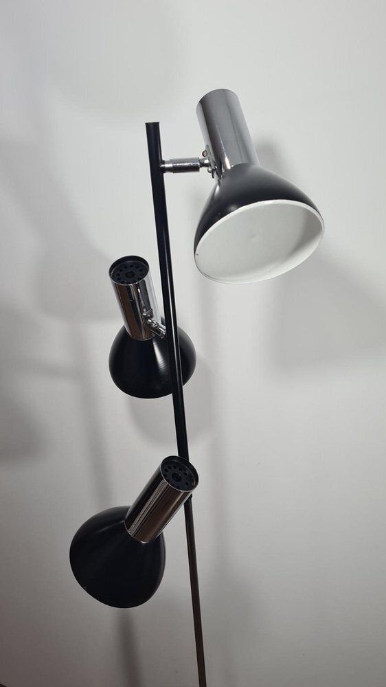 3 Arm Floor Lamp From Veb Leuchtenbau Neustadt, Gdr, 1970s photo Lighting