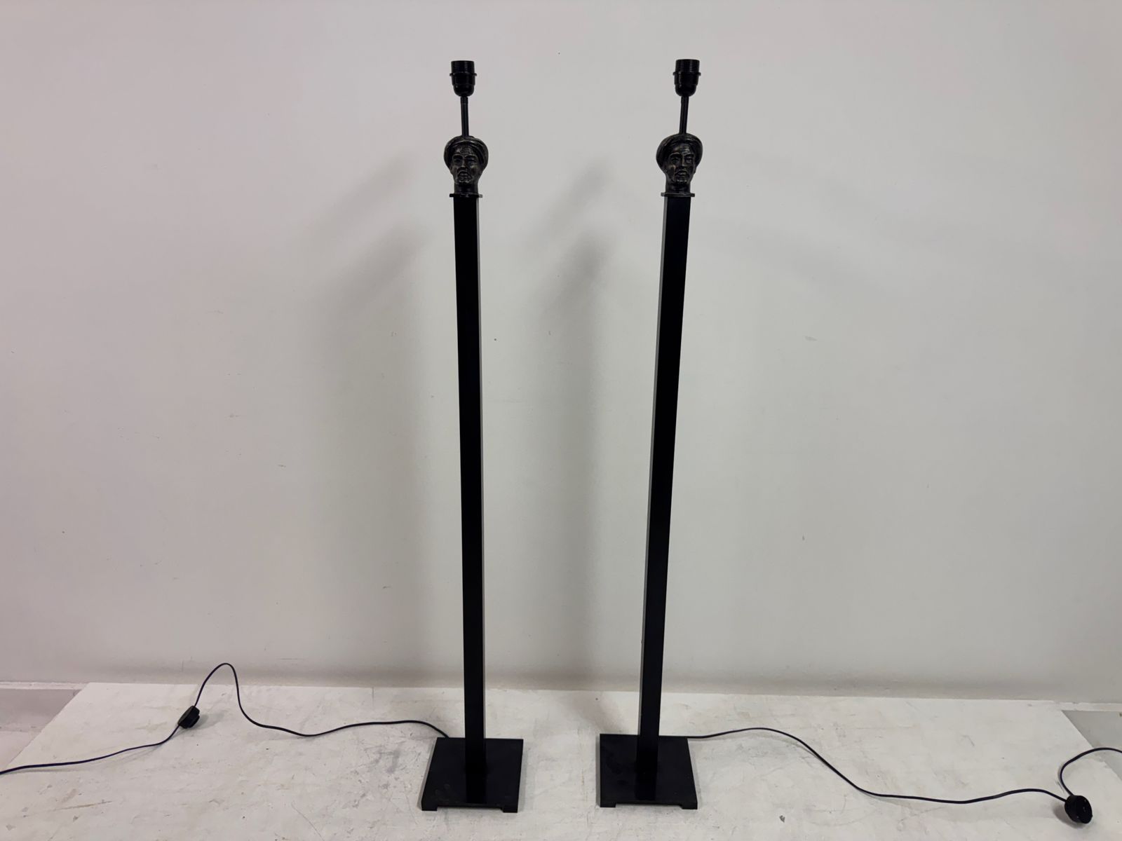 Pair Of Sculptural Floor Lamps By Aimé Cécil For Les Héritiers photo furniture