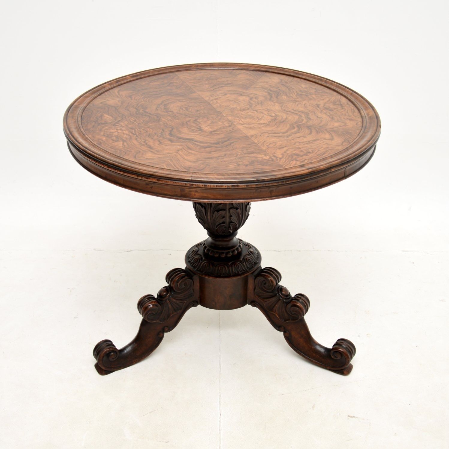 Antique Victorian Burr Walnut Occasional / Coffee Table photo furniture