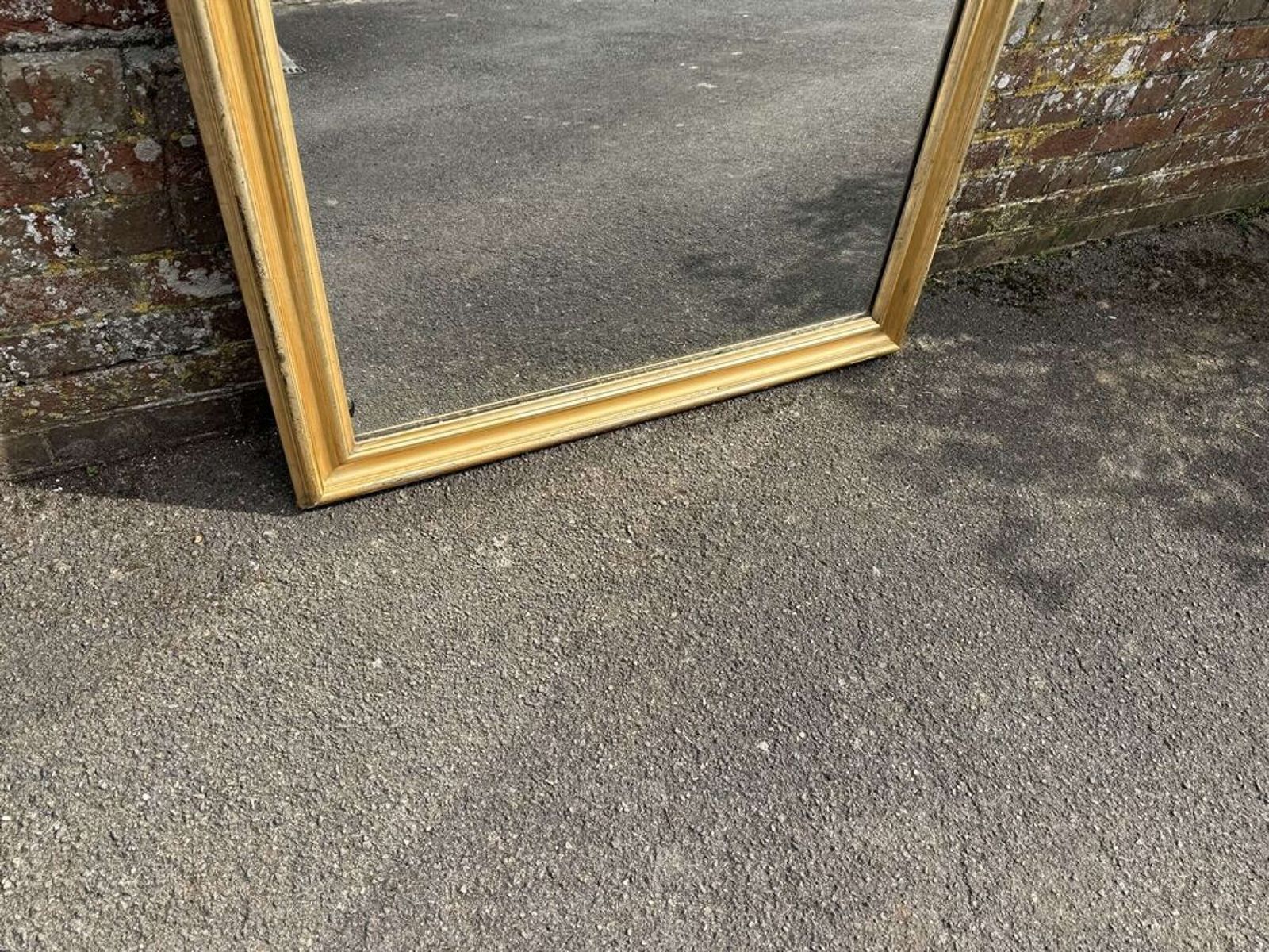 A Wonderful Large Antique French 19th C Arched Top Silver/Gilt Mirror. photo 1495.0
