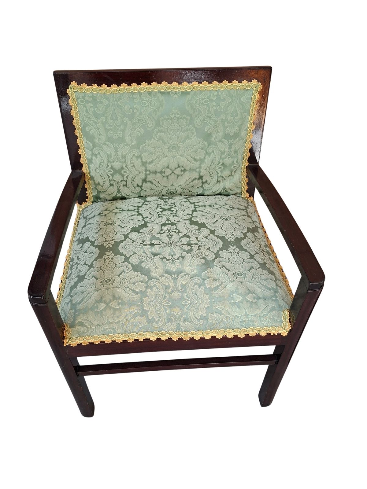 Raffinata Coppia Di Poltroncine Da Camera Originali Degli Anni '70. Un Pezzo Di Design Italiano Che Unisce La Solidità Del Legno Di Mogano Alla Ricerc photo Furniture