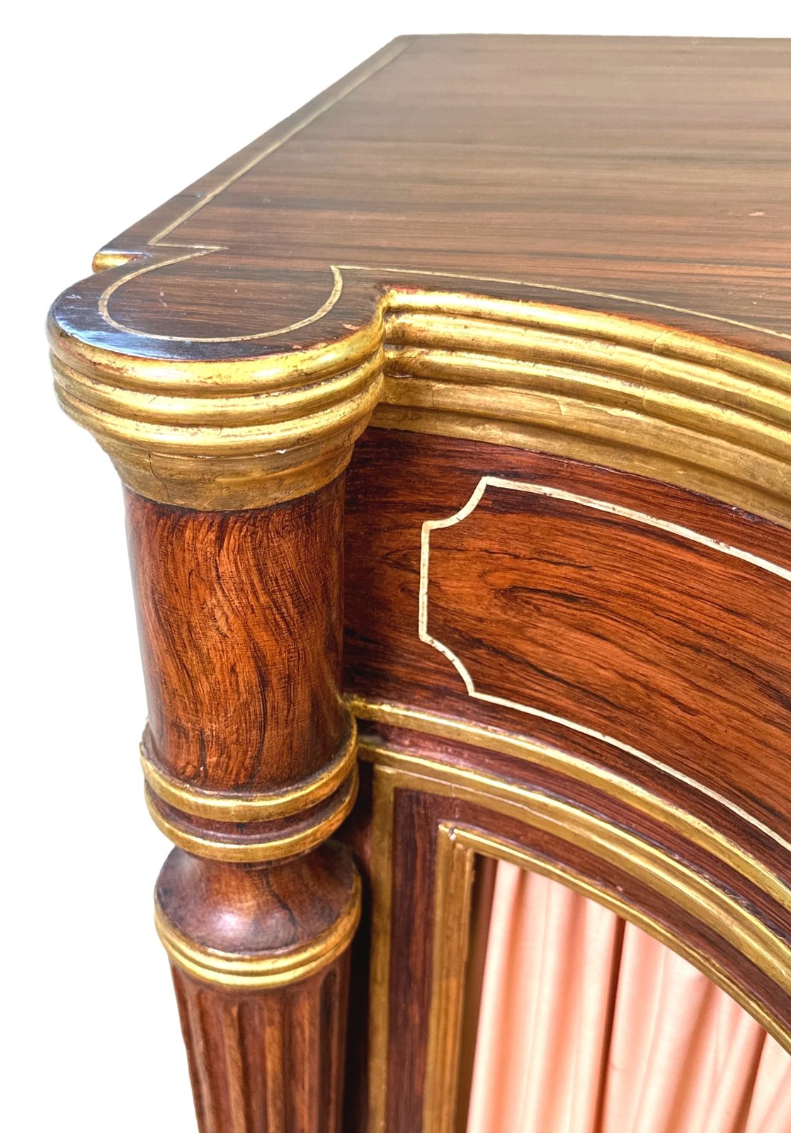 photo furniture Regency Simulated Rosewood Breakfront Side Cabinet  (England, Circa 1825)