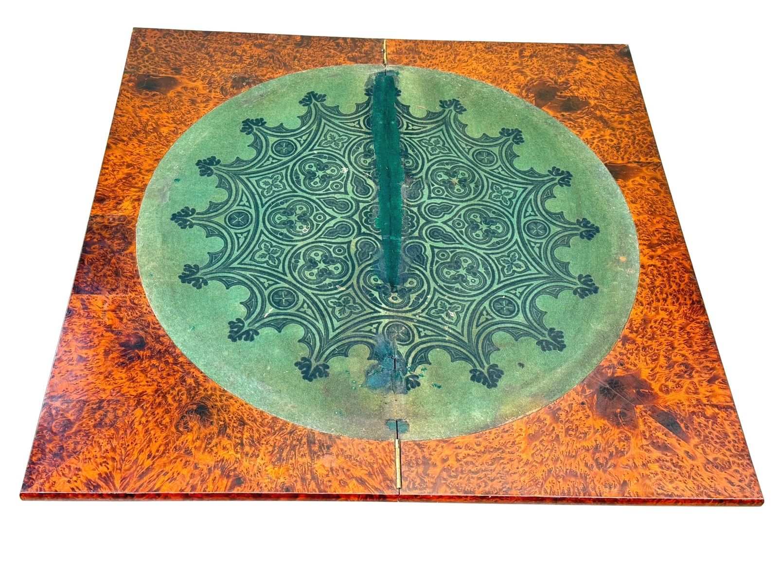 19th Century Thuya Wood Card Games Table (England, Circa 1840) photo vintage