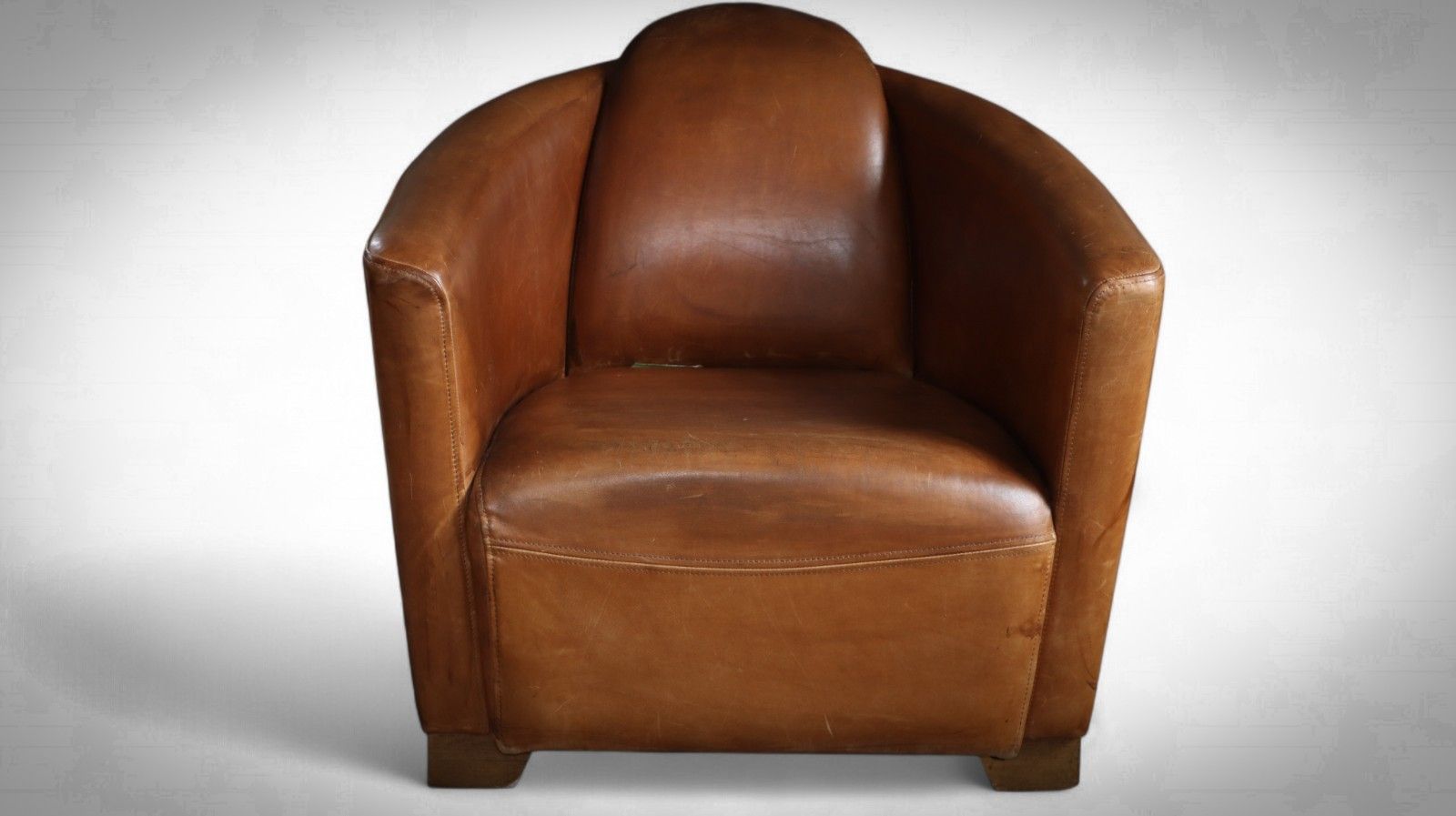 Timothy Oulton Halo Mars Aviator Rocket Leather Club Armchair Buck'dn Brok'n 🚚 photo Furniture