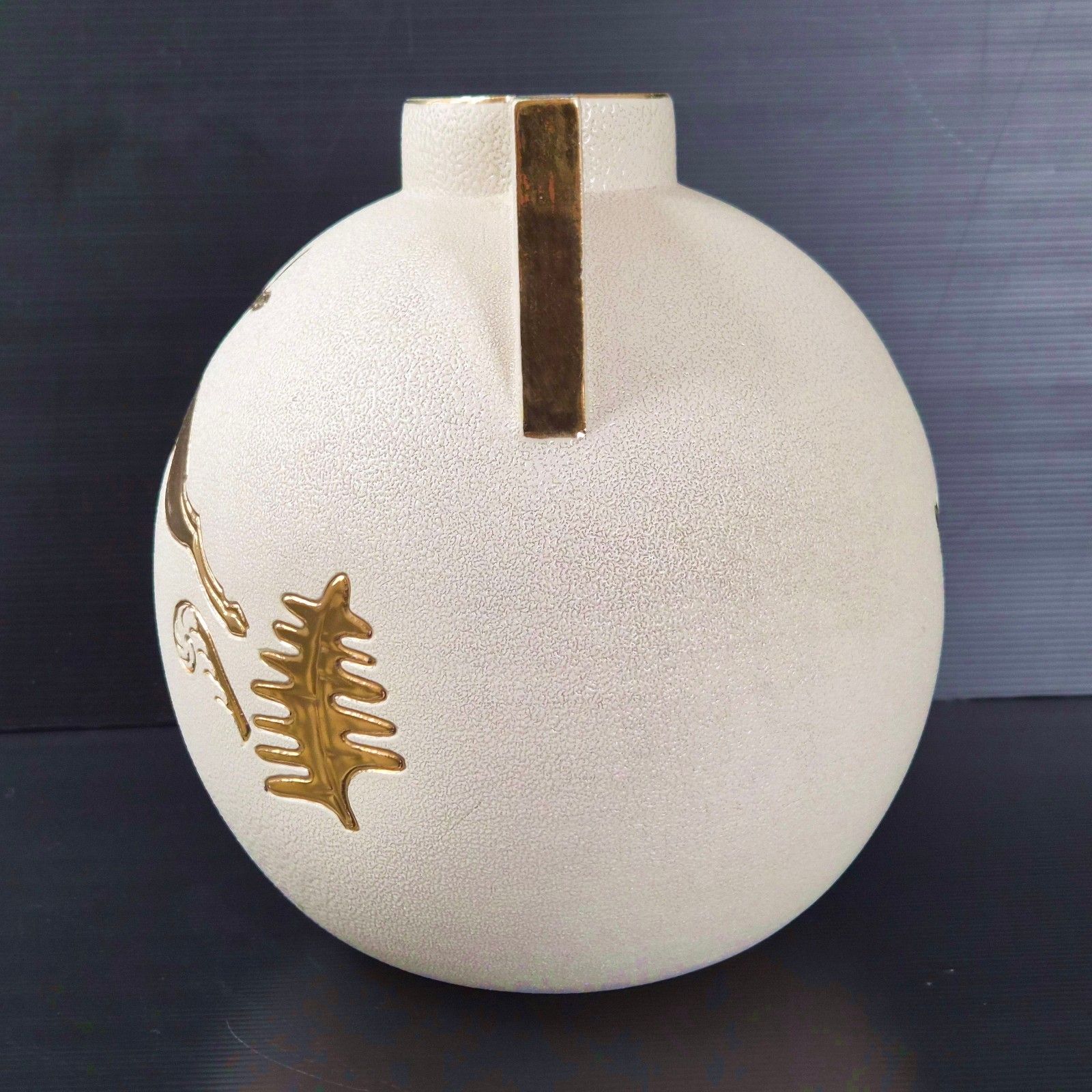 Vase Vintage Art Deco A La Biche 1930 Ceramique Manufacture De Sevres 30s Retro photo for sale
