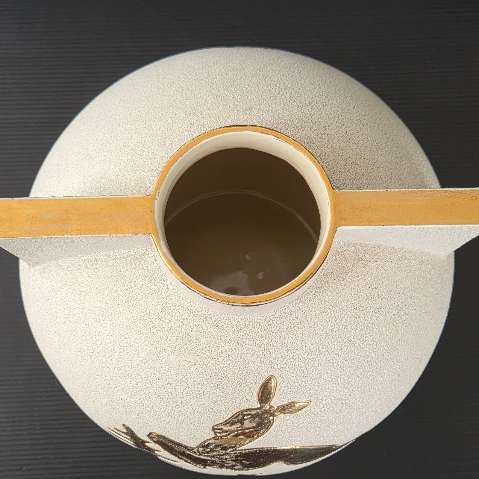 Vase Vintage Art Deco A La Biche 1930 Ceramique Manufacture De Sevres 30s Retro photo Home Decor