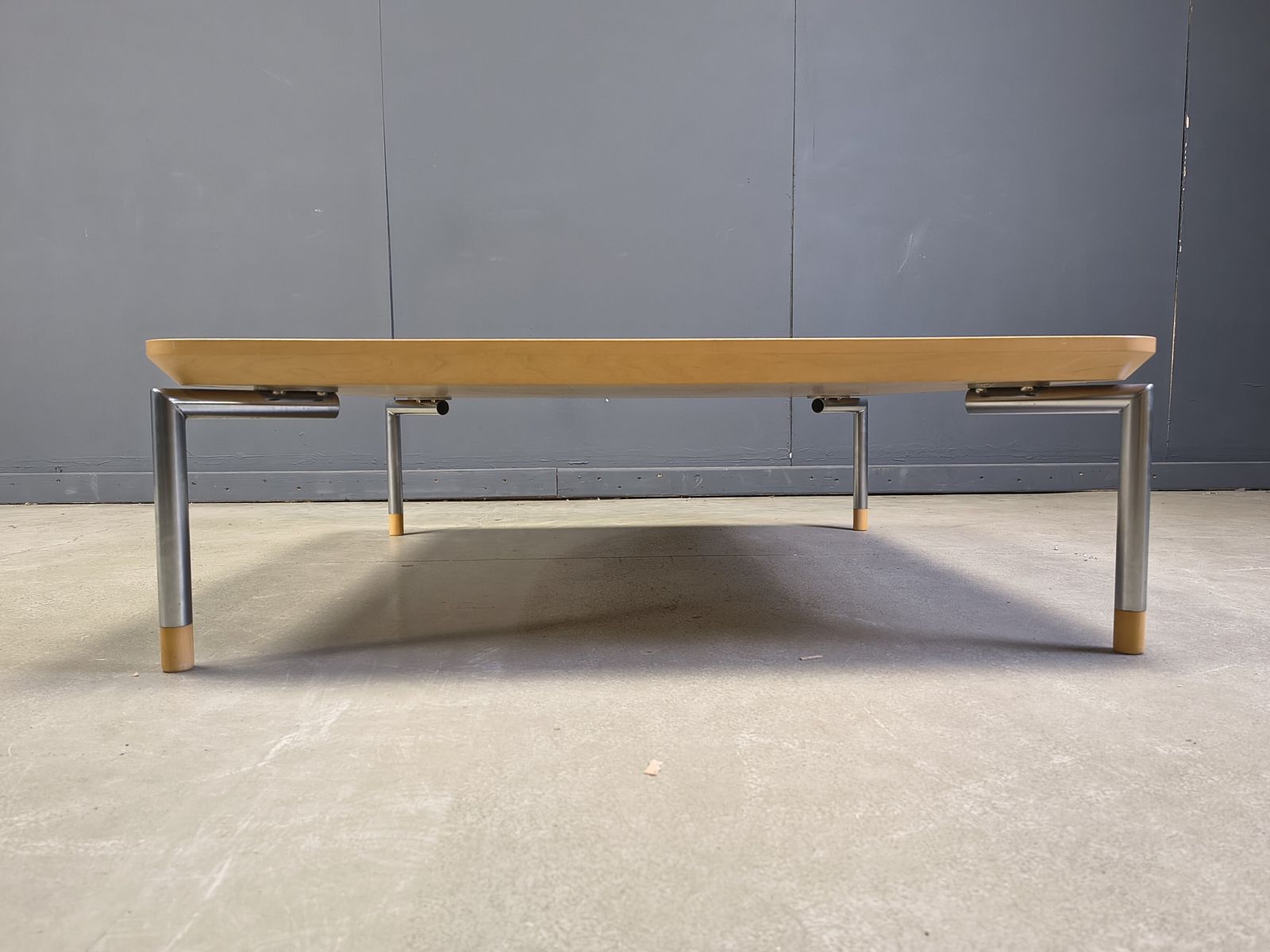 Post Modern Coffee Table With Cork And Glass, 1980s photo vinterior