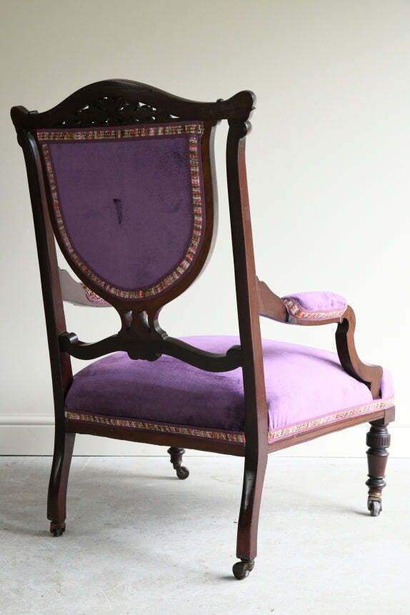 Edwardian Mahogany Armchair, Early 20th Century photo vinterior
