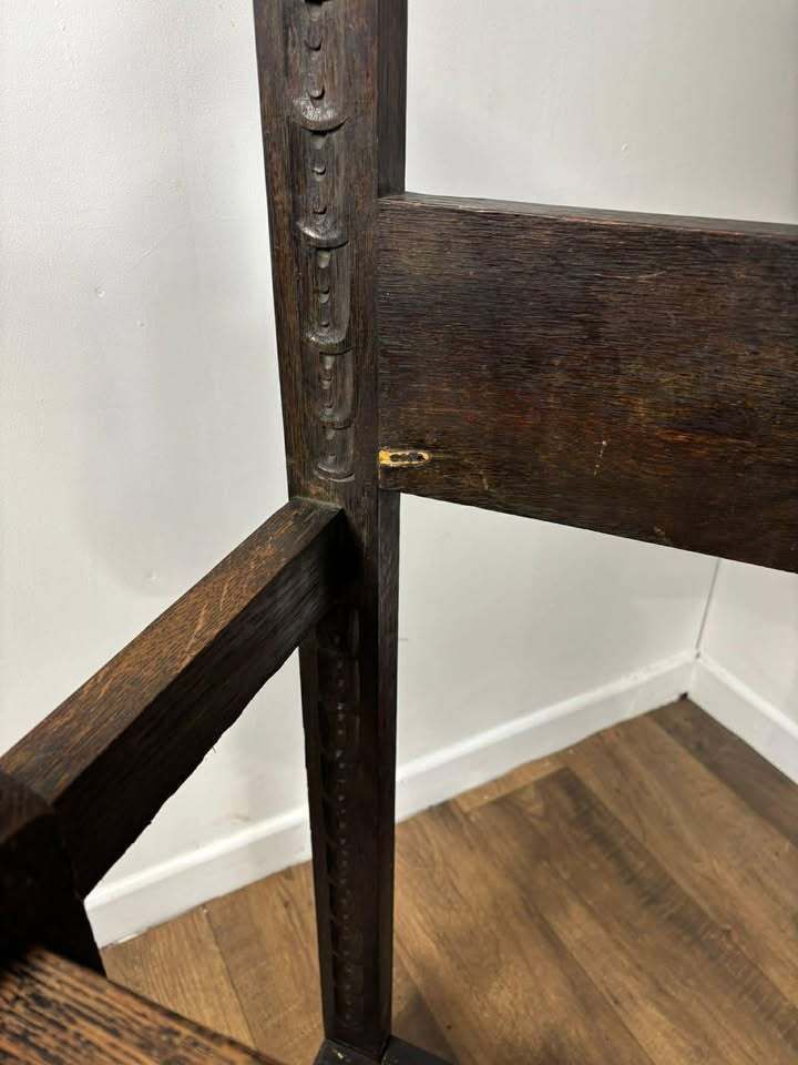photo furniture Late 19th Century Carved Gothic Oak Hall Stand