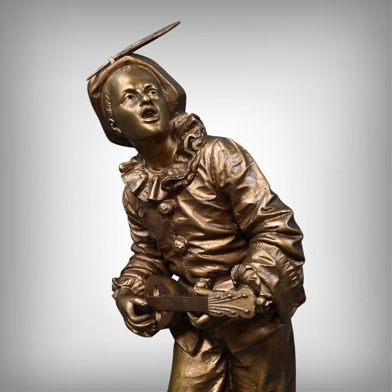 Bronze Sculpture "By The Light Of The Moon" Signed Bouret – Late 19th Century photo furniture