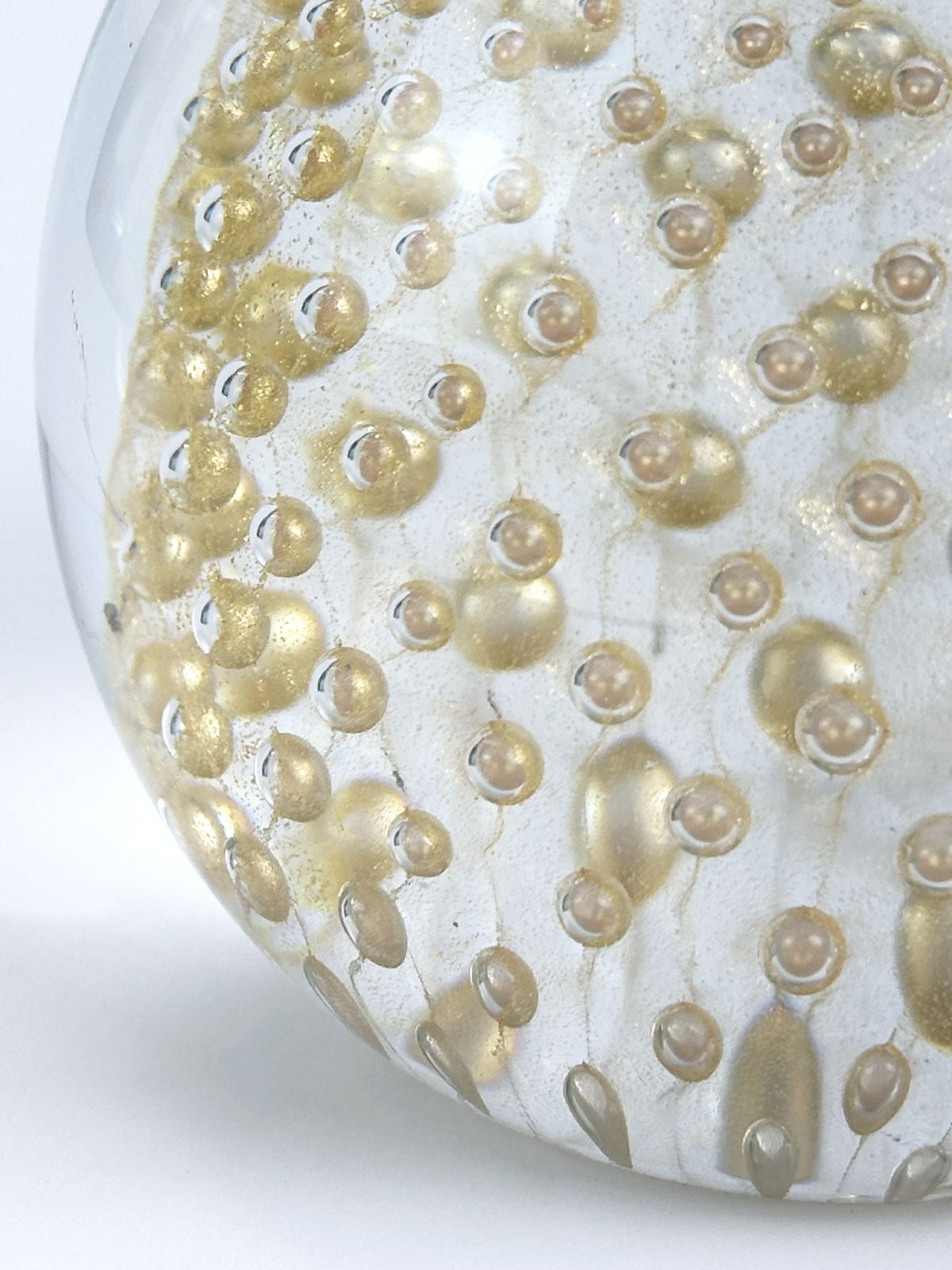 Large Murano Glass Bullicante Paperweight By Cenedese, Italy, 1980s photo 340.0