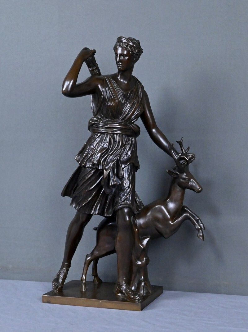 Important Bronze Sculpture "Diana The Huntress" After Leochares – Part 2, 19th Century photo 2530.0