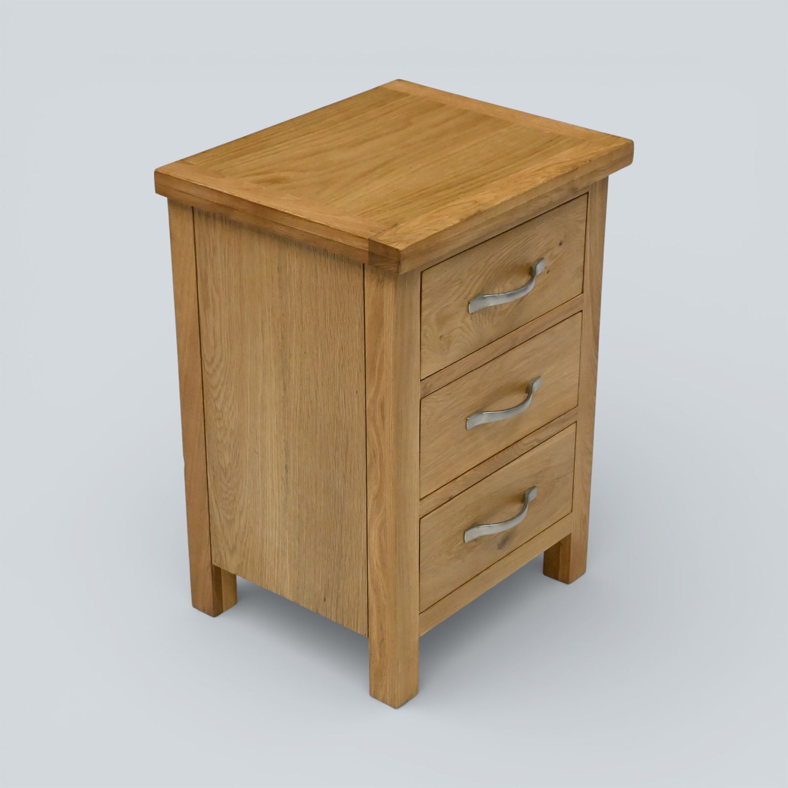 Small Light Oak Bedside Chest Of Drawers Free Uk Delivery* photo vintage