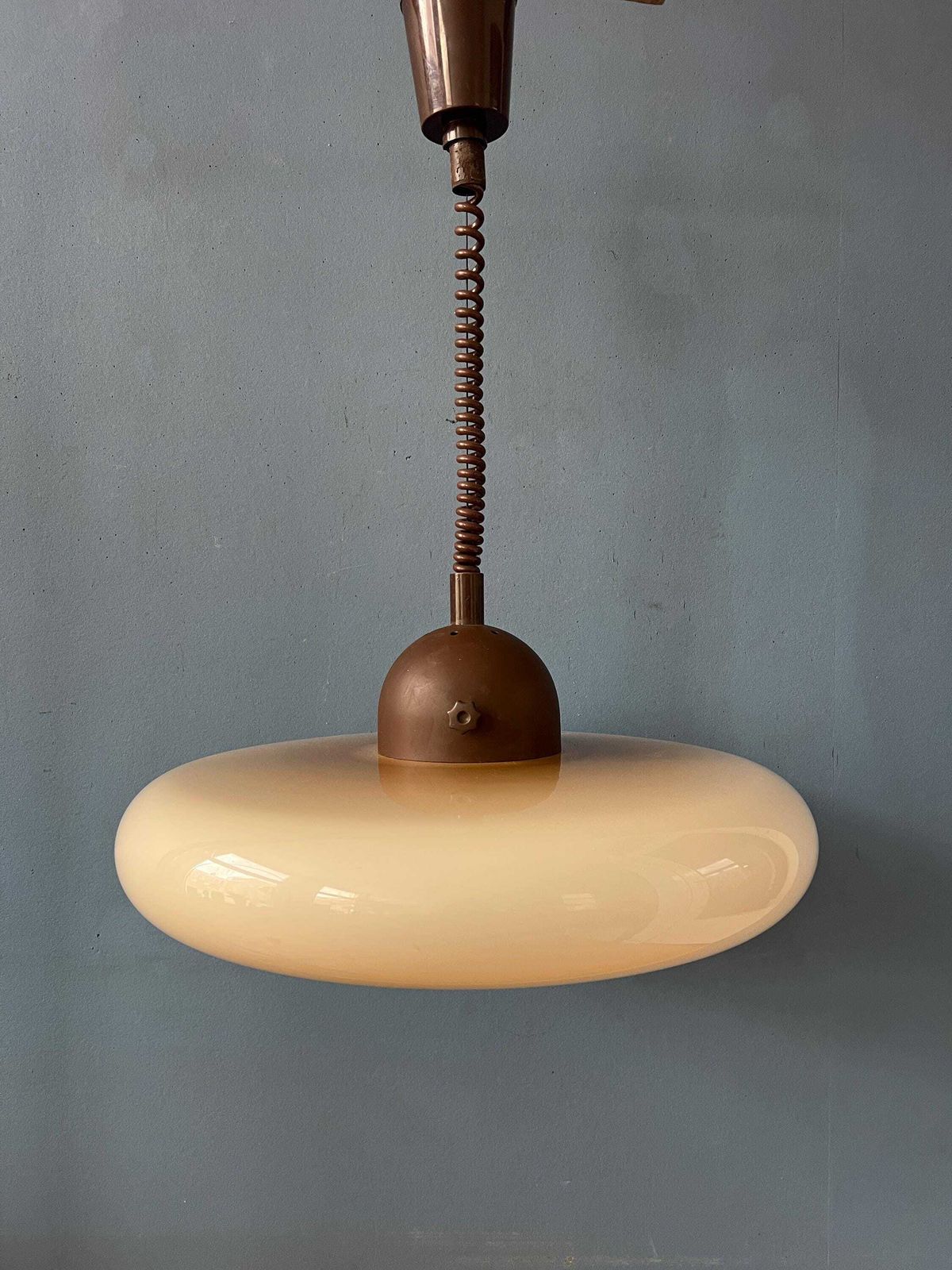 Herda Space Age Plexiglass Ufo Pendant Lamp photo vintage