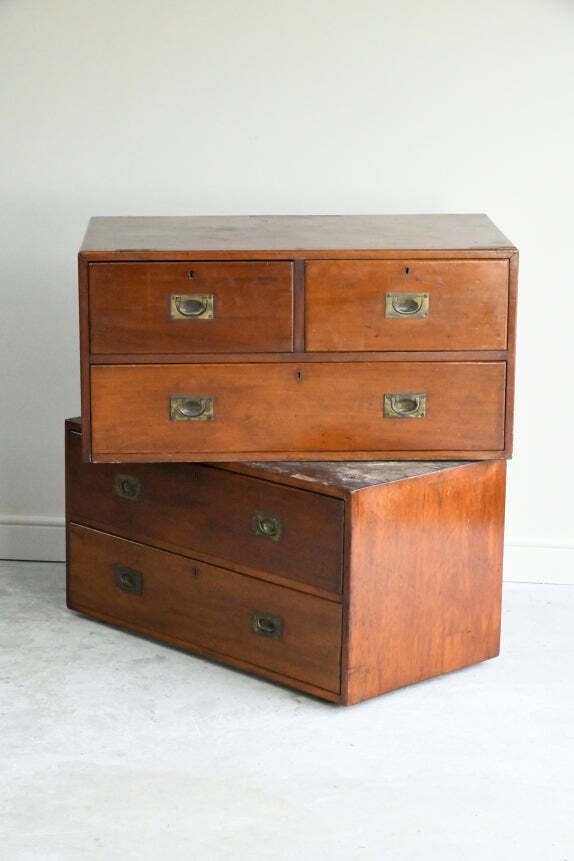 Antique Mahogany Campaign Chest photo furniture