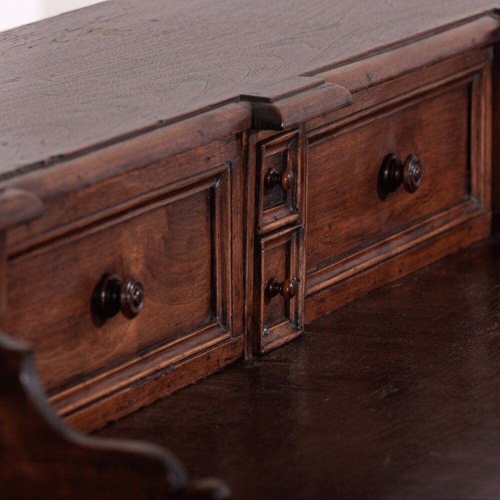 Italian San Filippo Walnut Desk photo vintage