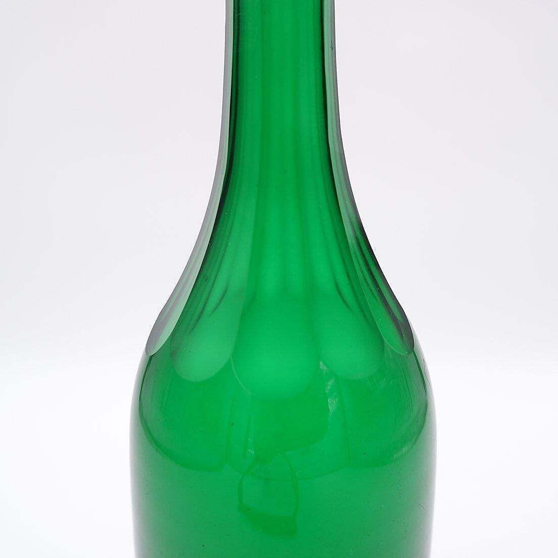 19th Century Green Glass Decanter   England, Circa 1870. photo buy