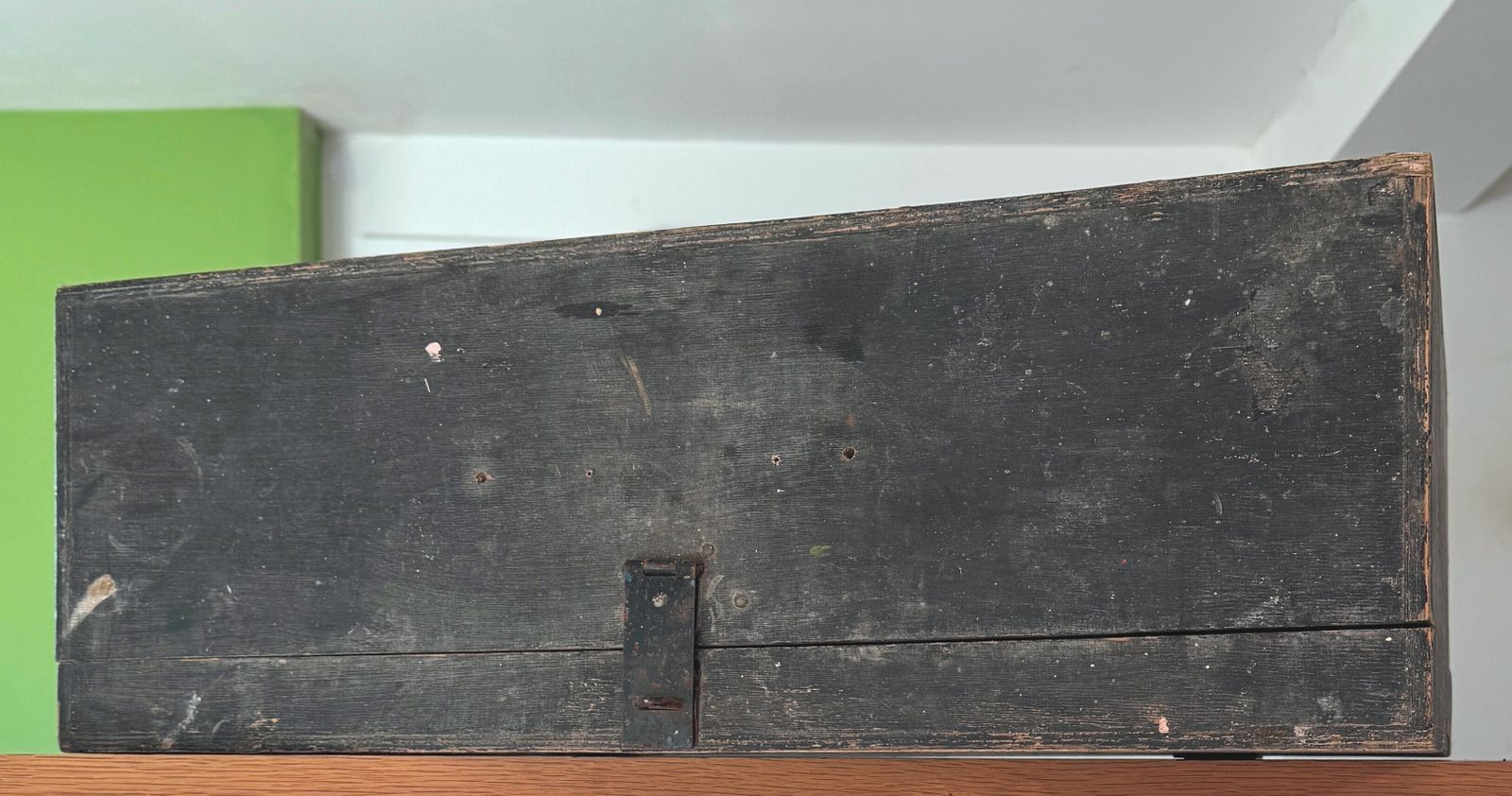 Vintage Large Hand Painted Wooden Builders Box   Head & Son, Hoxton St., London photo Home Decor