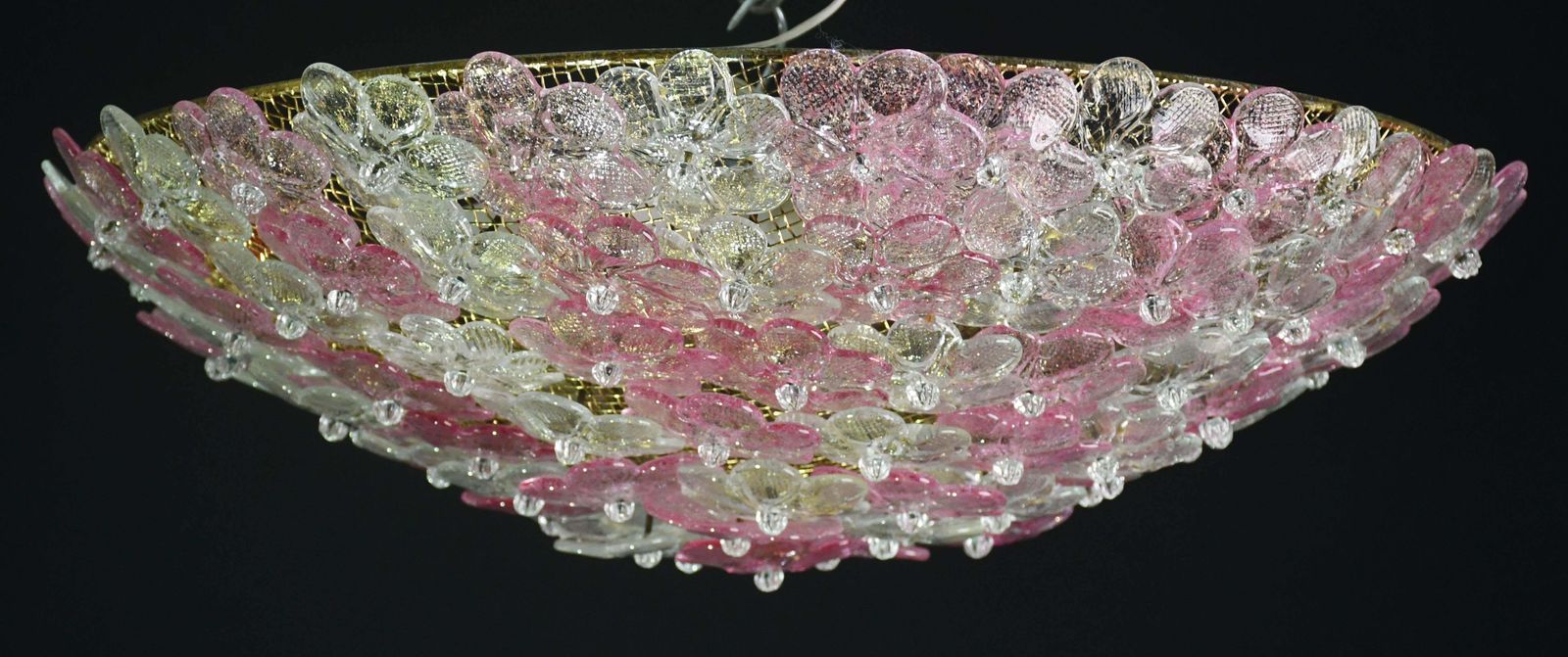 photo furniture Wonderful Extra Large Size Pink Murano Glass Ceiling Light Flower By Seguso