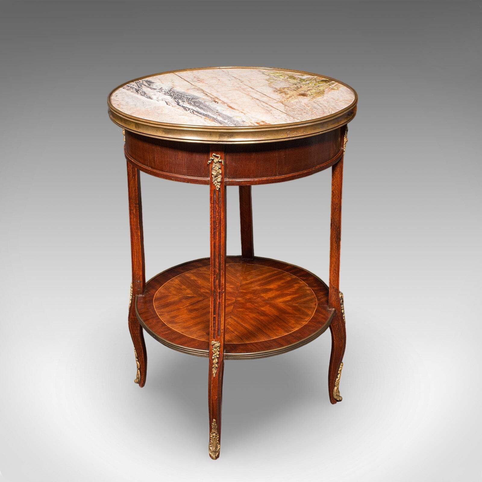 Antique Lounge Side Table, Italian, Marble, Wine, Occasional, Victorian, C.1900