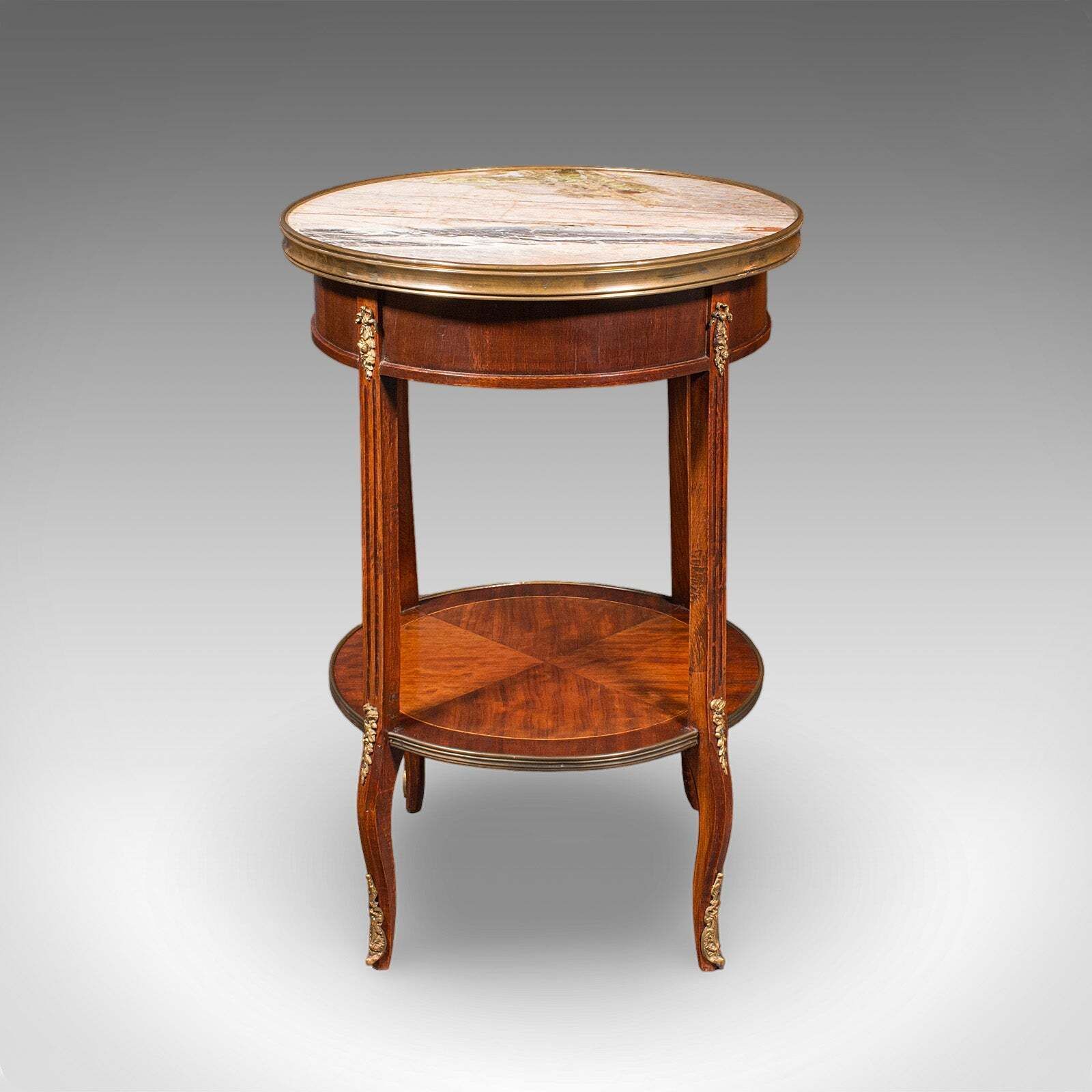 Antique Lounge Side Table, Italian, Marble, Wine, Occasional, Victorian, C.1900 photo for sale