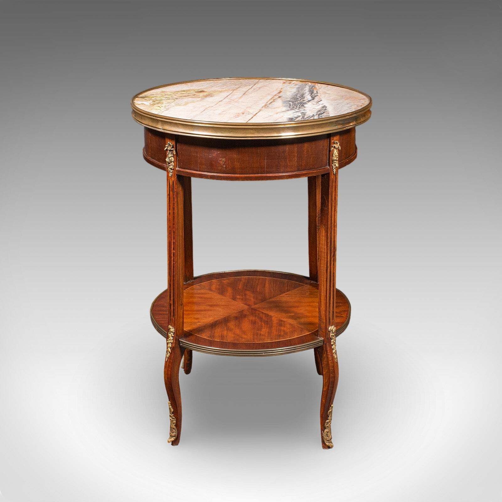 Antique Lounge Side Table, Italian, Marble, Wine, Occasional, Victorian, C.1900 photo Furniture